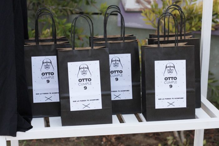 Bolsas recordatorio invitados fiesta star wars