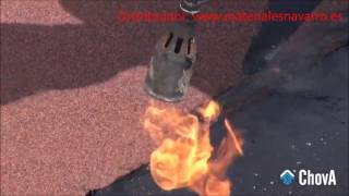 APLICACION TELA ASFALTICA AUTOPROTEGIDA