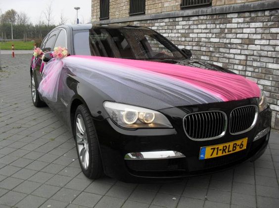 Decoracion para el carro de la quinceañera