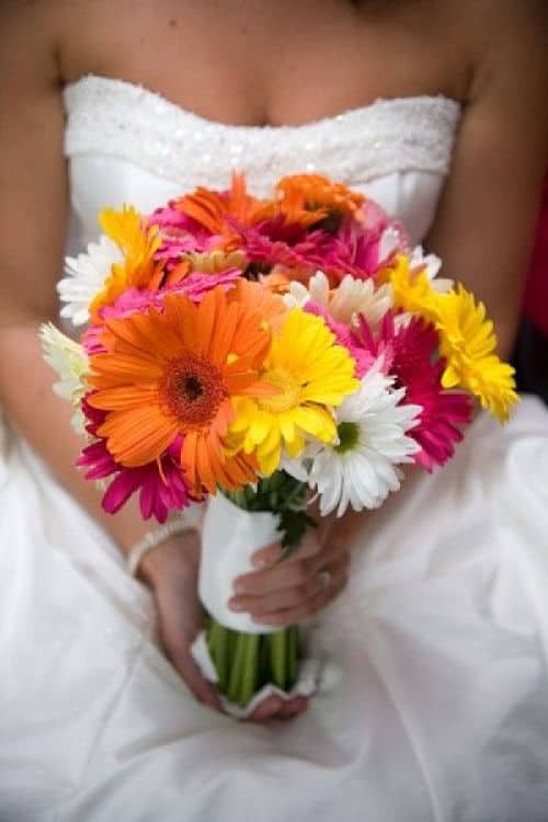 Bouquet de gerberas para novia