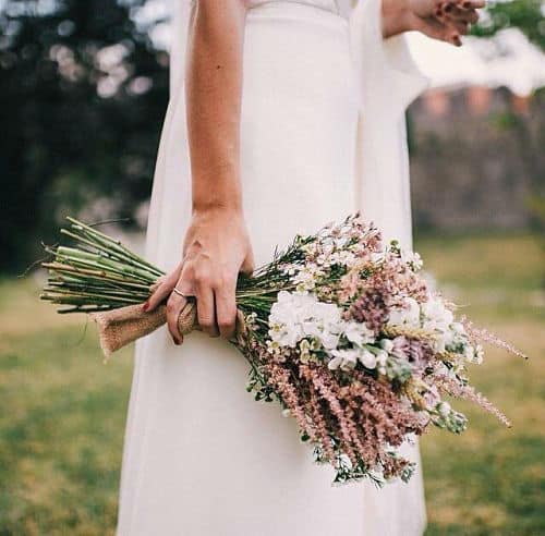Ramo de novia en boda africana
