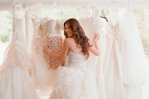 Comprando vestido de novia