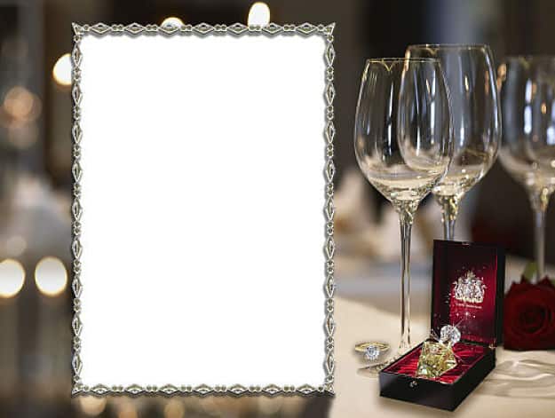 Marcos para fotos con alianzas de boda