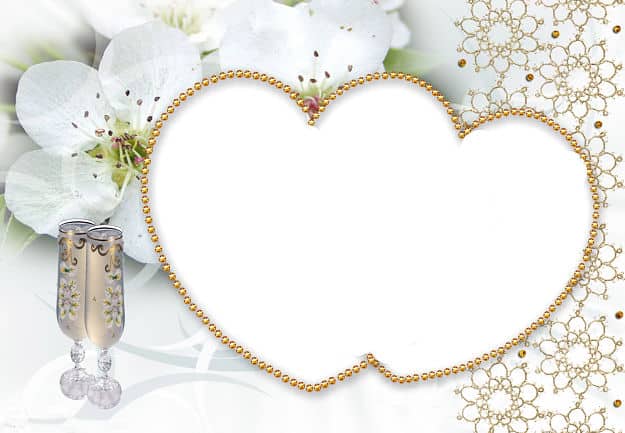 Marcos para fotos en forma de corazón