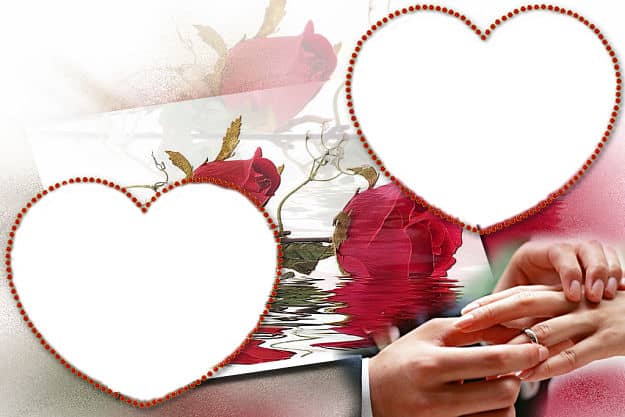 Marcos para fotos en forma de corazón