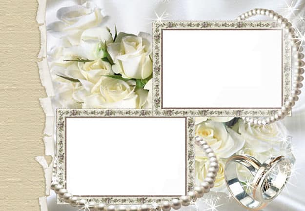 Marcos para fotos con alianzas de boda