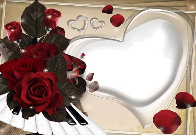 Marcos para fotos en forma de corazón