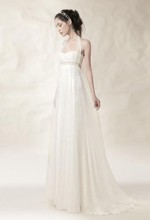 Vestido novia embarazada inspirado en Edad Media