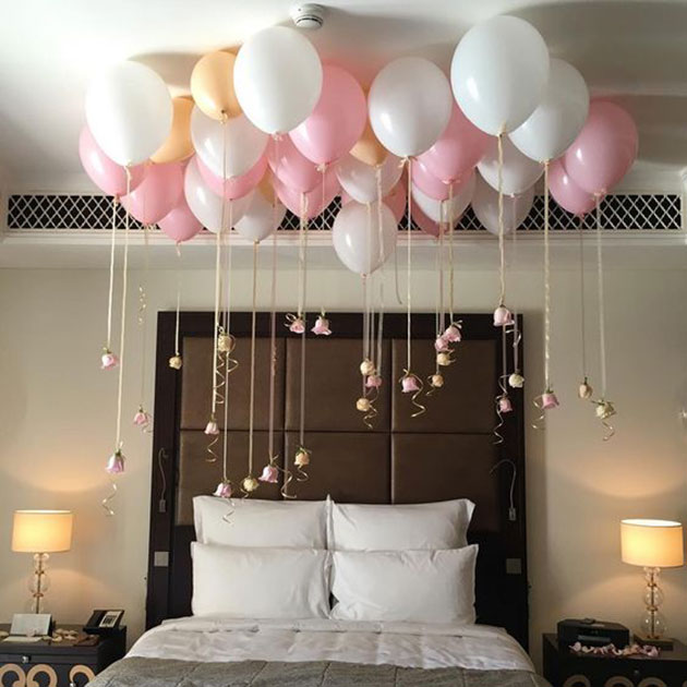 Idea para decorar una habitación romántica en San Valentín para tu pareja